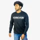 Men's Black Full Sleeve Sweatshirt | Premium Cotton Round Neck Casual Regular Fit